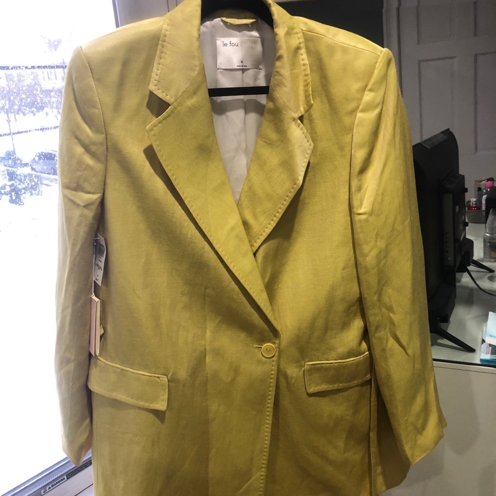 LE FOU WILFRED oversized yellow blazer
